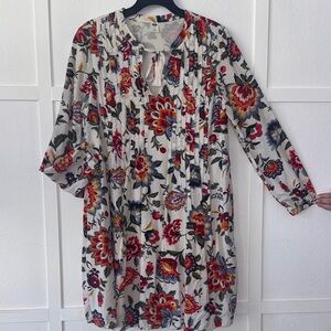 Old Navy Multicolor Floral Long Sleeve Dress